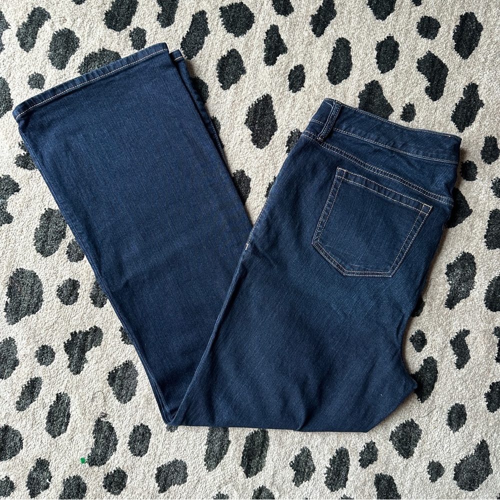 Torrid Relaxed Boot Cut Dark Wash Plus Size Stretch Jeans ( 18 )